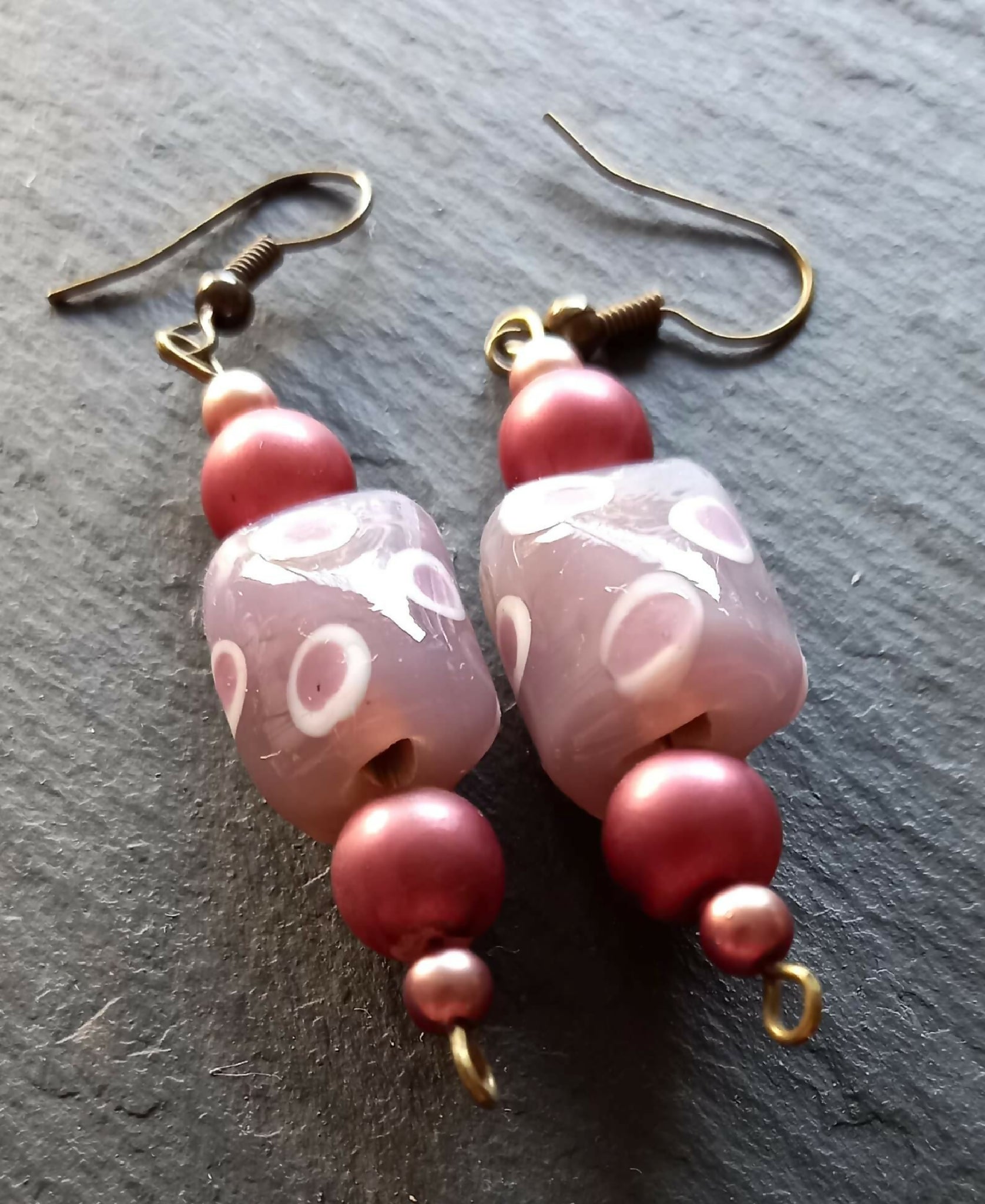 Earrings - Purple Spot