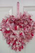 Baby Girl Heart Shaped Rag Wreath