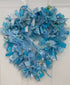 Baby Boy Heart Shaped Rag Wreath