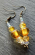 Earrings - Yellow Beaded