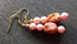 Earrings - Pink Gold Beaded