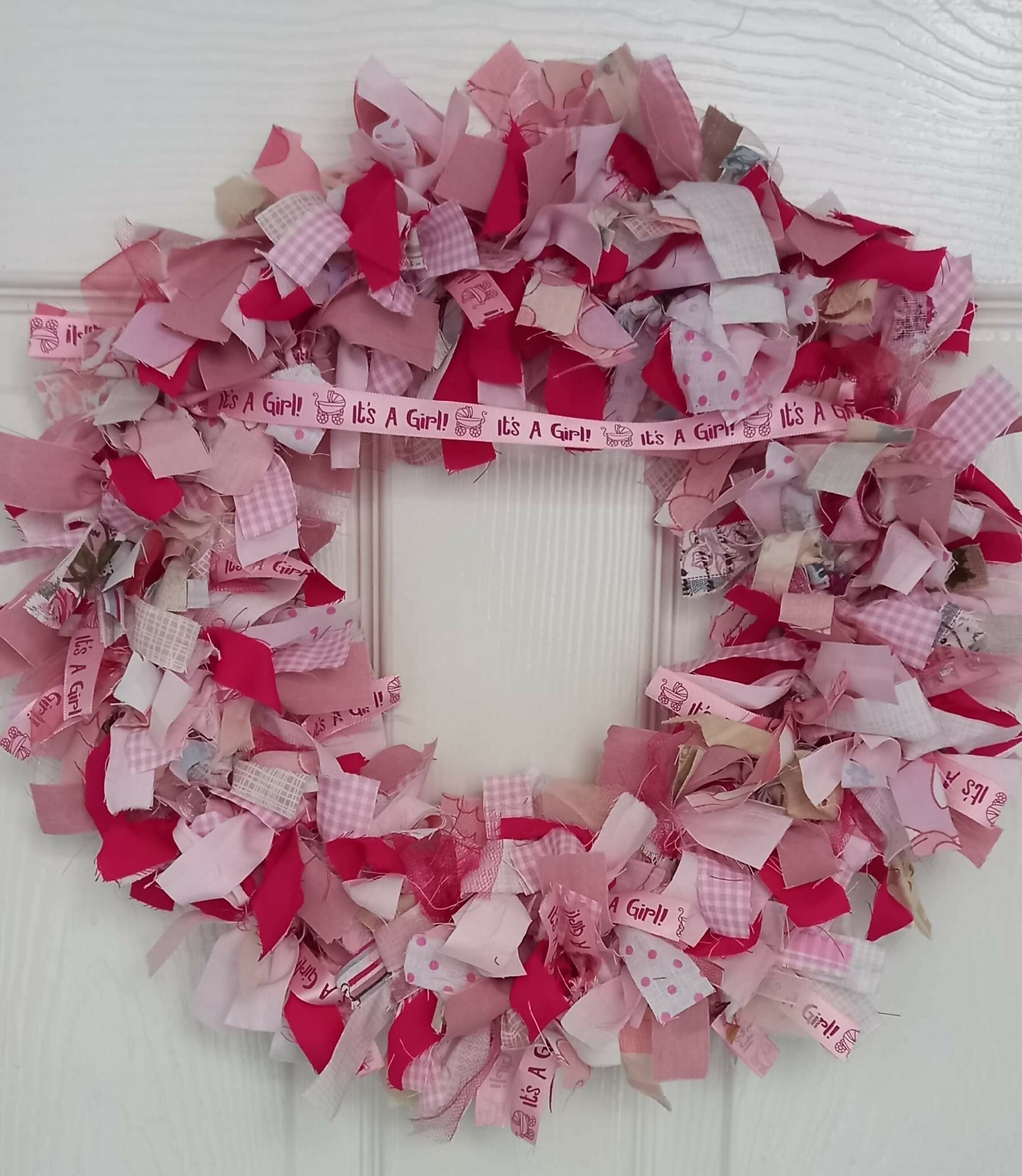 Rag Wreath for Baby Girl