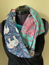 Infinity Scarf with Elephants Zebra and Flowers