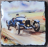 Vintage Racing Car Slate Coasters - Set of 4