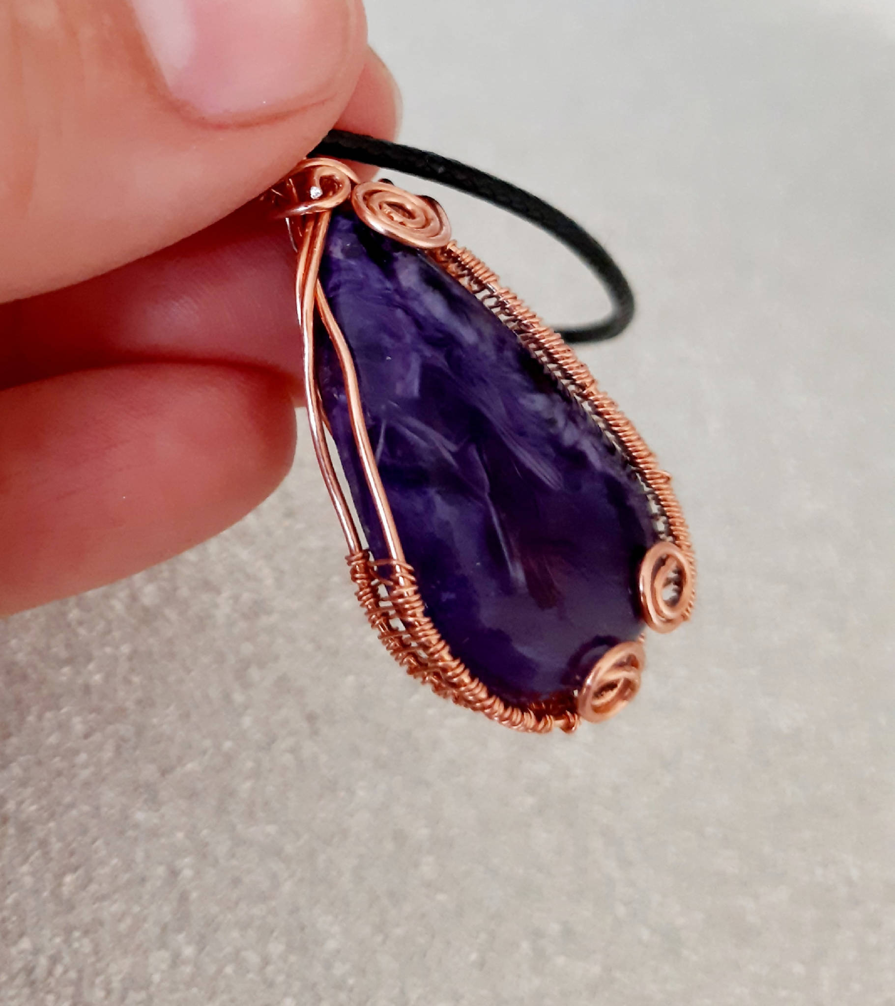 Charoite pendant