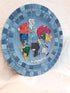 Mosaic plate world map