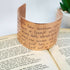 Shakespeare Quote Venus and Adonis Hand Stamped Copper Statement Cuff