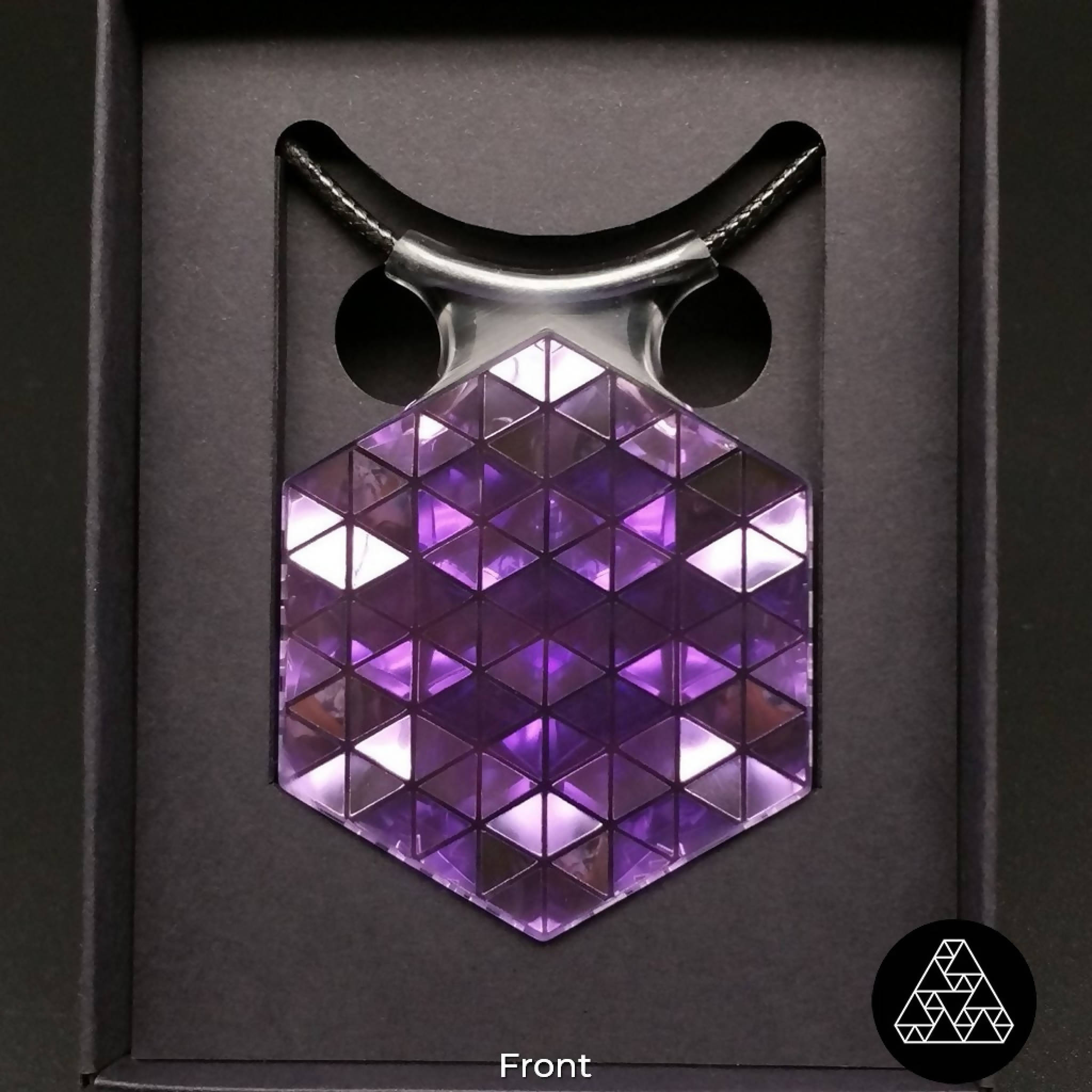 CARBON Pendant - Silver under Violet