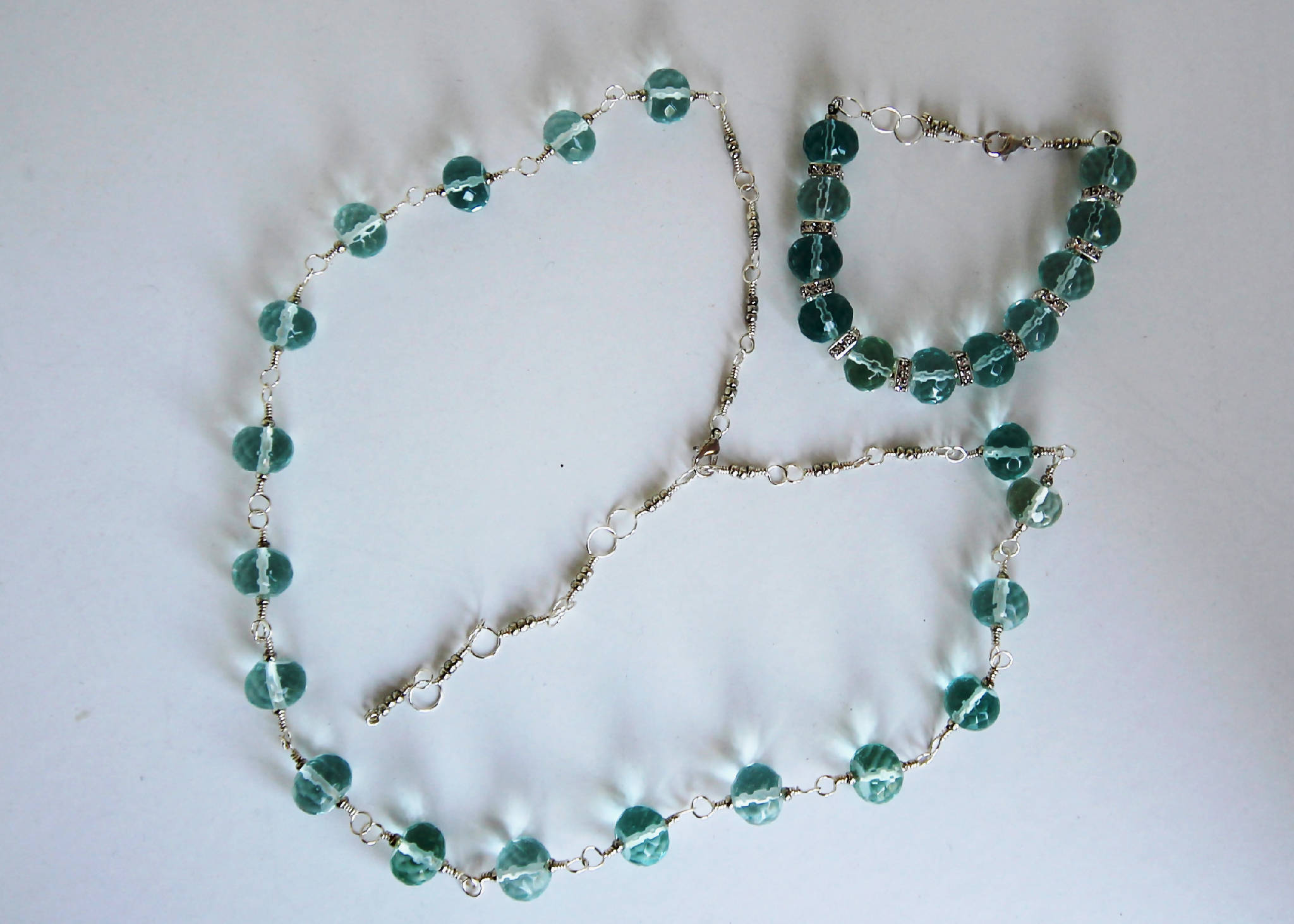 Sea Glass Necklace & Bracelet (231)