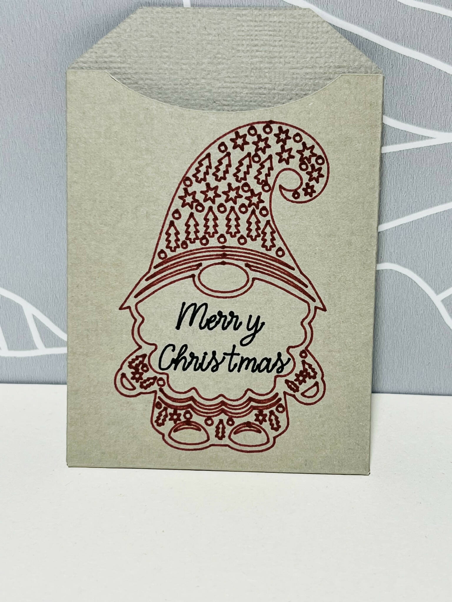 Christmas money pocket, gift card pocket pack of 5