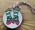 Wood cookie Christmas decorations Christmas stockings