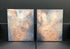 CONTEMPORARY PATINA - Navy, grey, cream and metallic copper textured art (92 x 56 x 4cm)