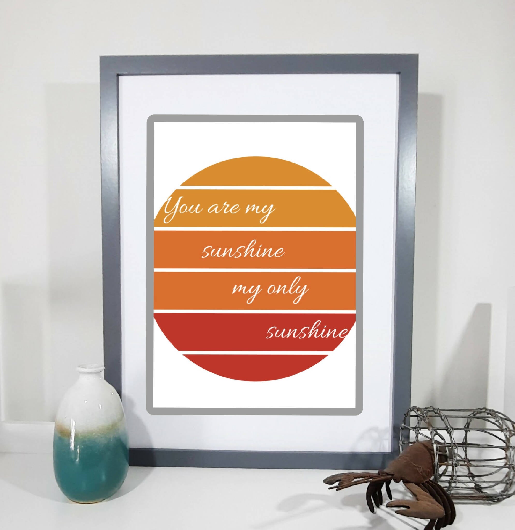 You are my sunshine, Lyrics,Print, Poster, Wall art, Welsh poster, Digital Art