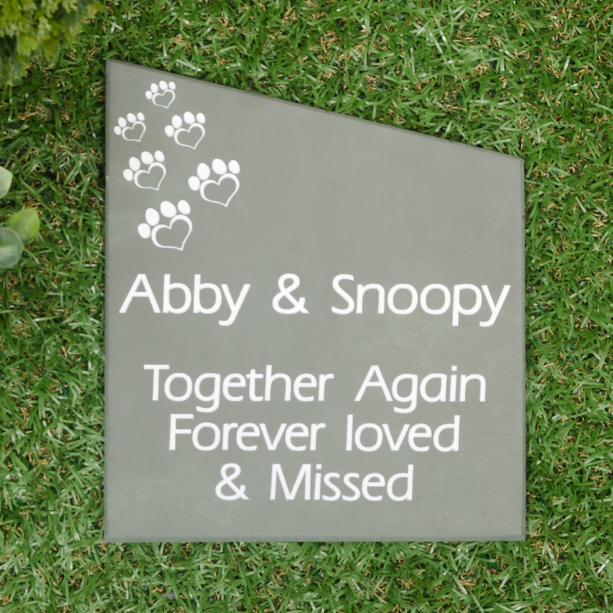 Personalised Green Slate Memorial Plaque