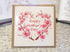 Mother's Day card of watercolour print of a cherry blossom heart