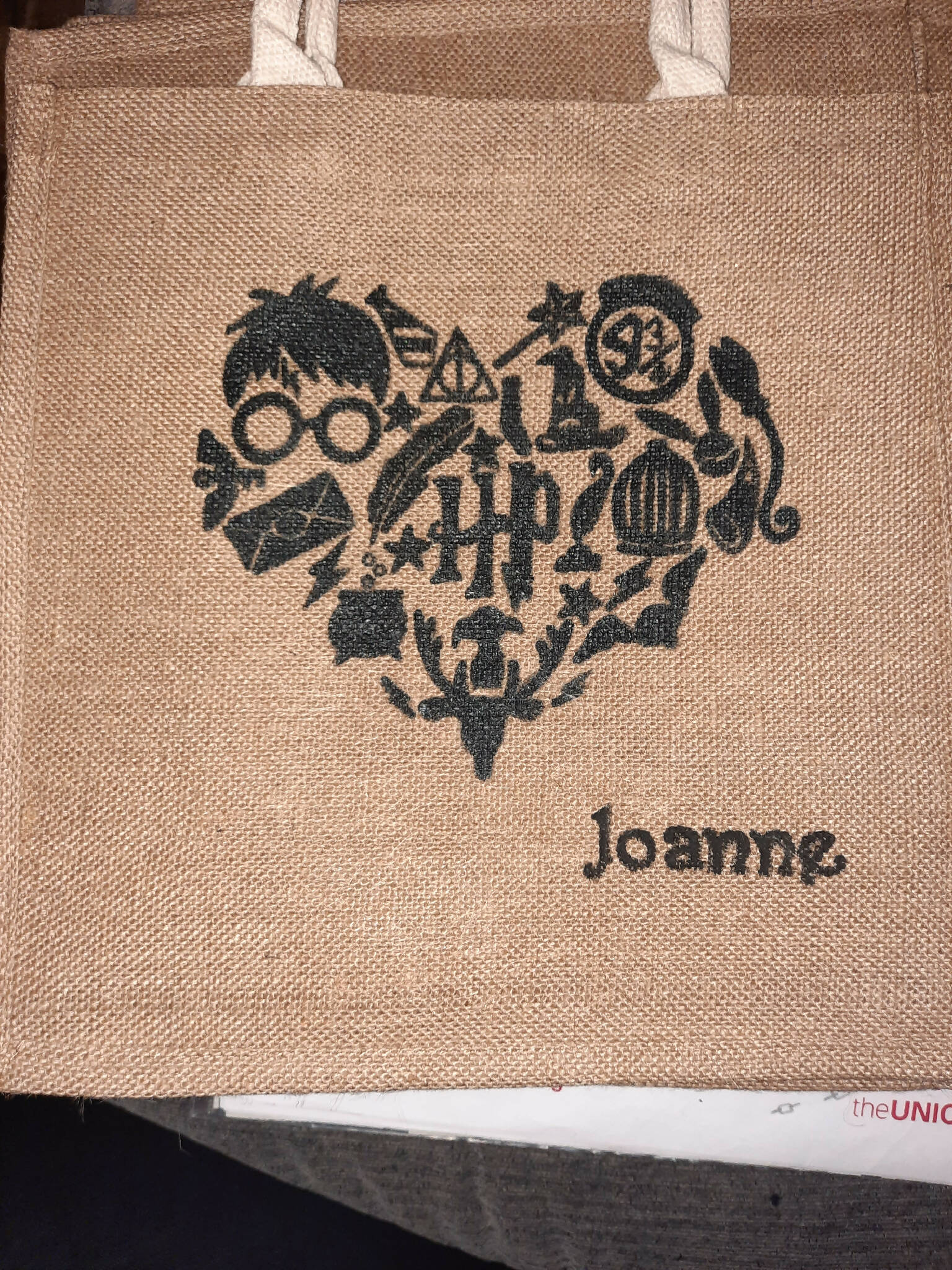 Personalised jute bag