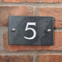 Smooth slate house number