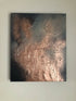 CONTEMPORARY PATINA - Navy, grey, cream and metallic copper textured art (92 x 56 x 4cm)