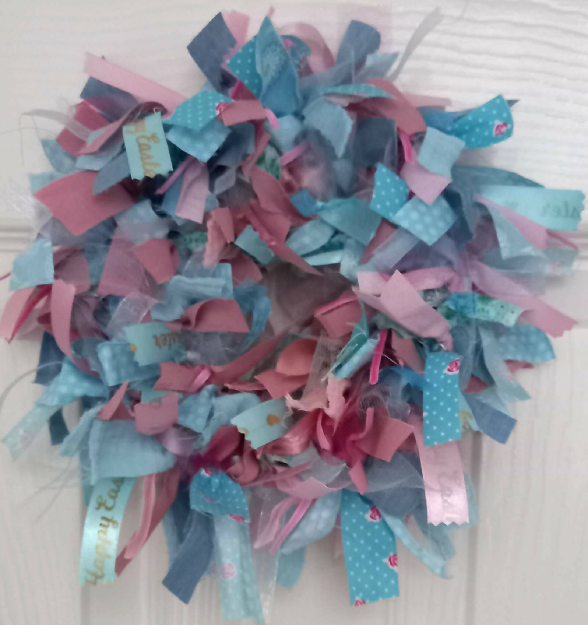 Mini Rag Wreath Kit - Pinks and Blues