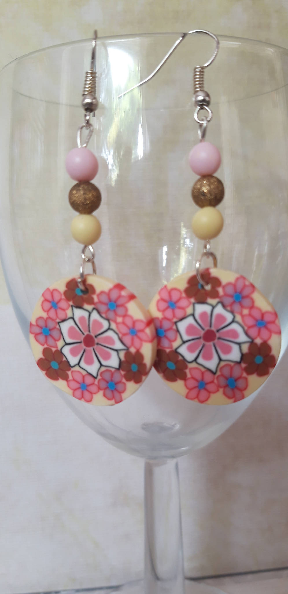 Funky flower earrings