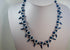 Hematite blue gemstone necklace (220)