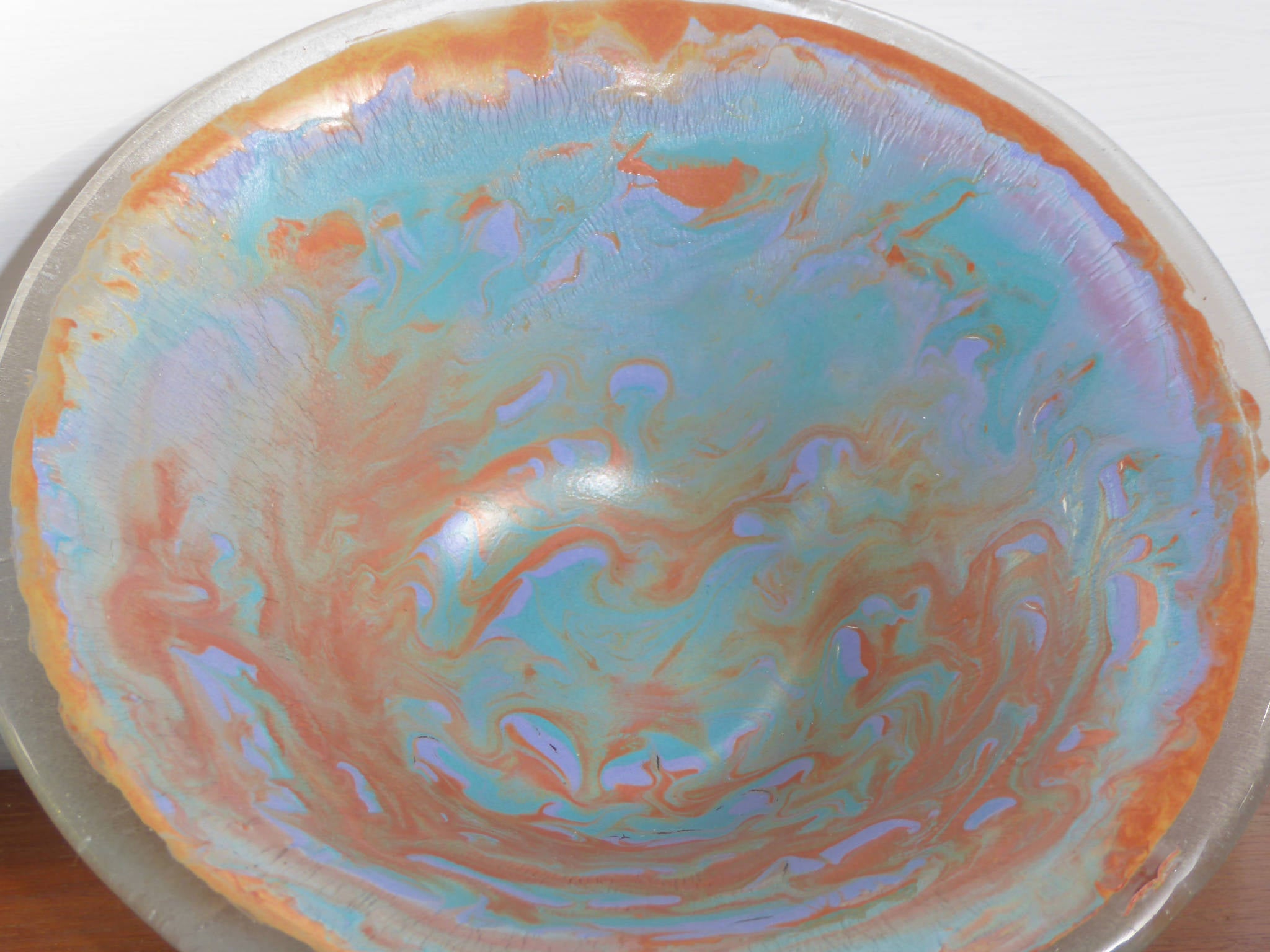 Fused Glass Bowl - Swirl Design