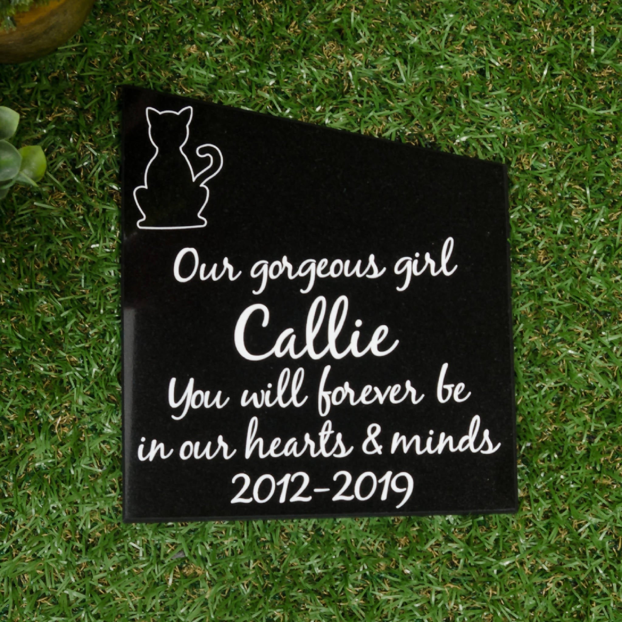 Personalised Memorial Granite Plaque.