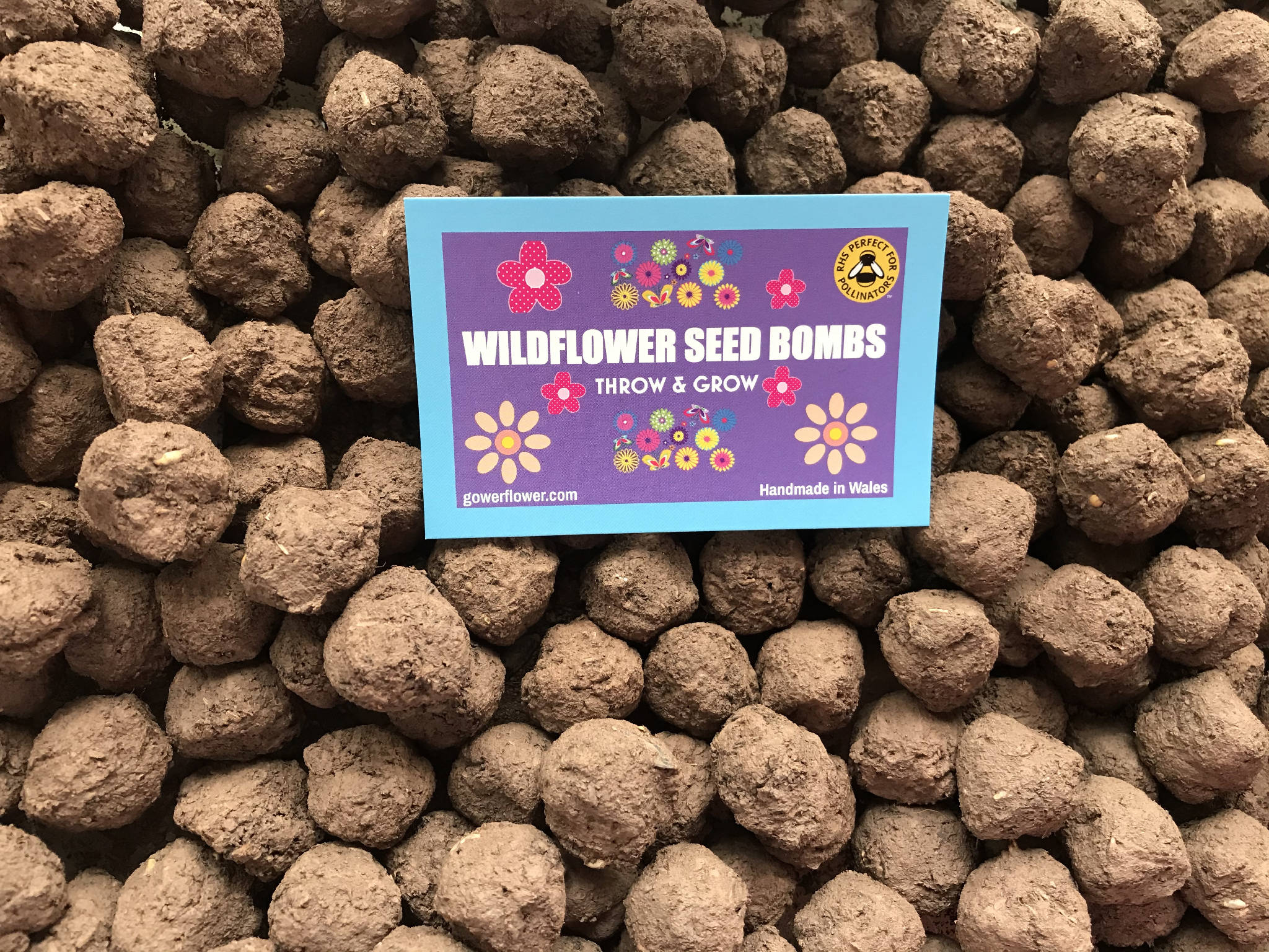 Wildflower Seed Bomb Party Pack - 7 packets each with 4 seed bombs and a product card