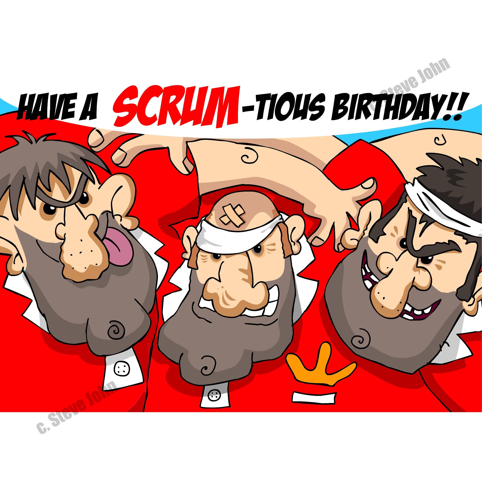 HAVE A SCRUM-TIOUS BIRTHDAY card