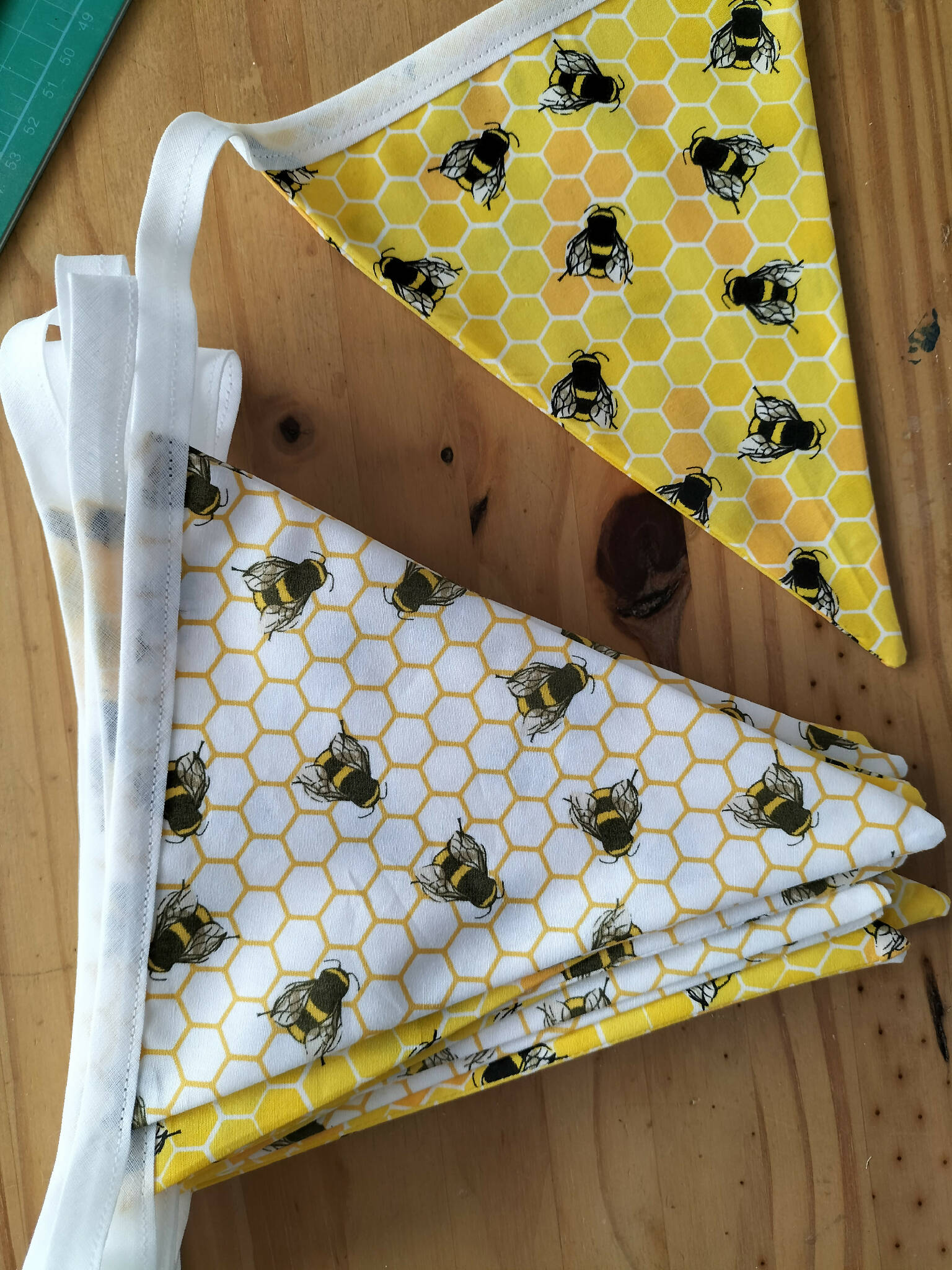 Handmade bunting bee