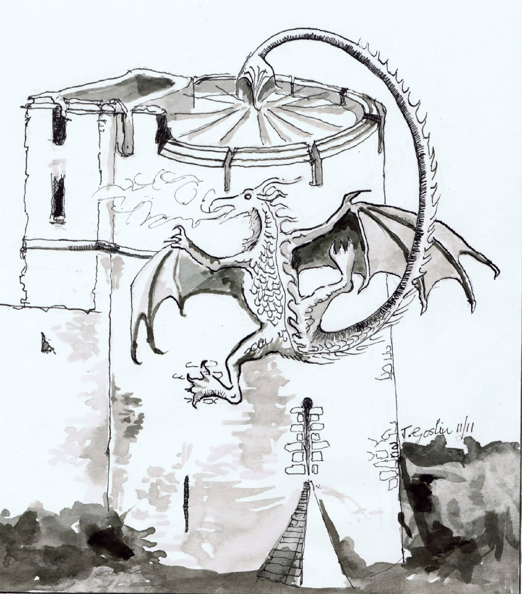 Welsh Dragon @ Chepstow Castle