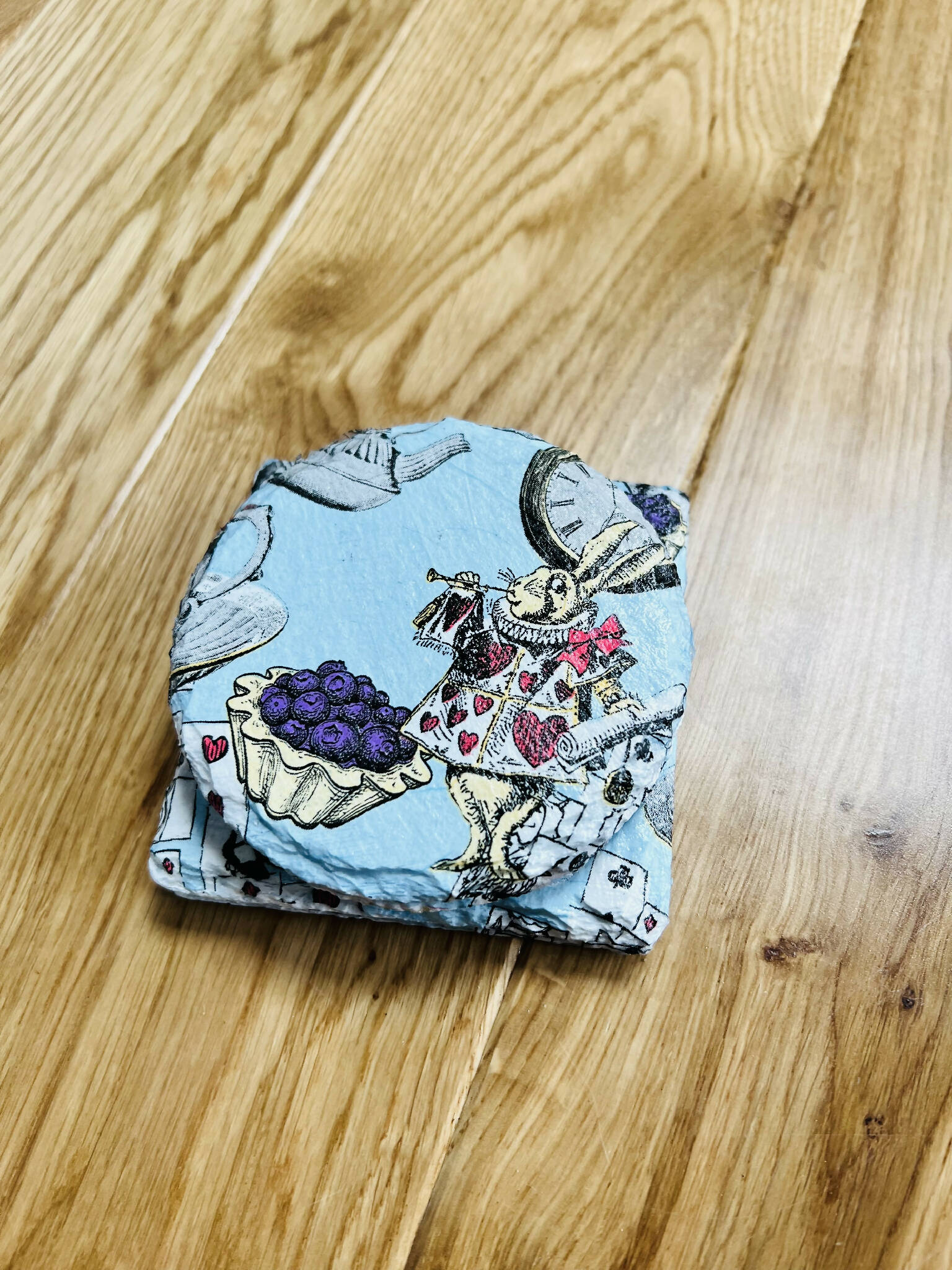 Wonderland blue coasters