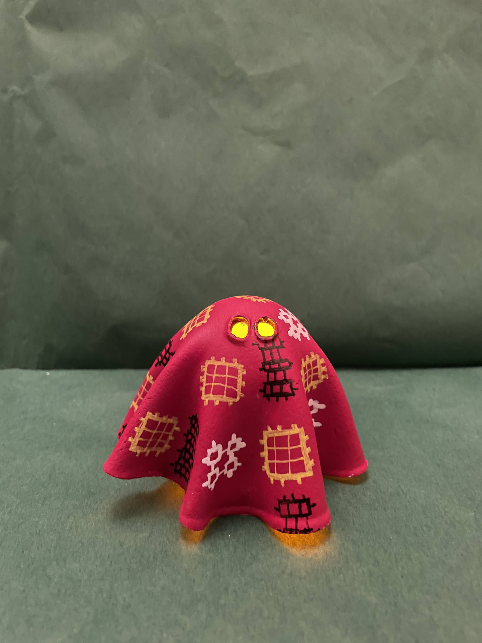 Welsh Blanket Little Ghostie Bach tealight ghost