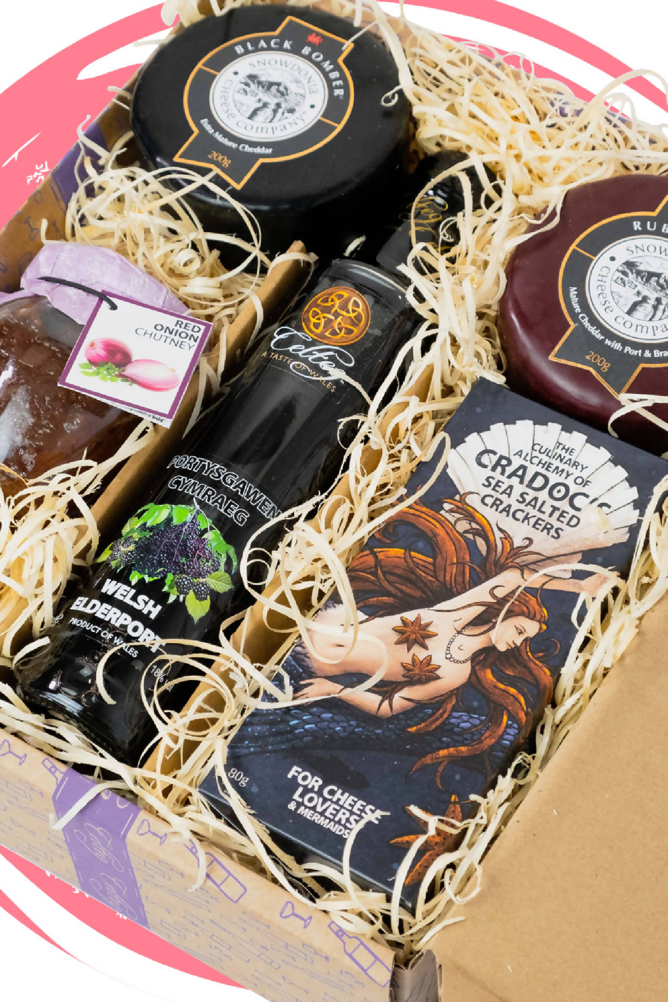 Small Welsh Port & Cheese Hamper