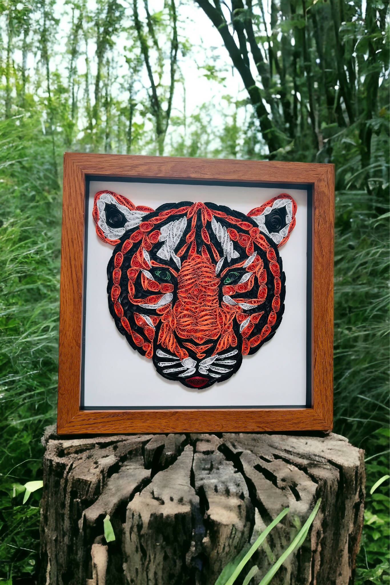 Tiger quilled picture