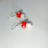 Toadstool earrings, fairy earrings, magical earrings