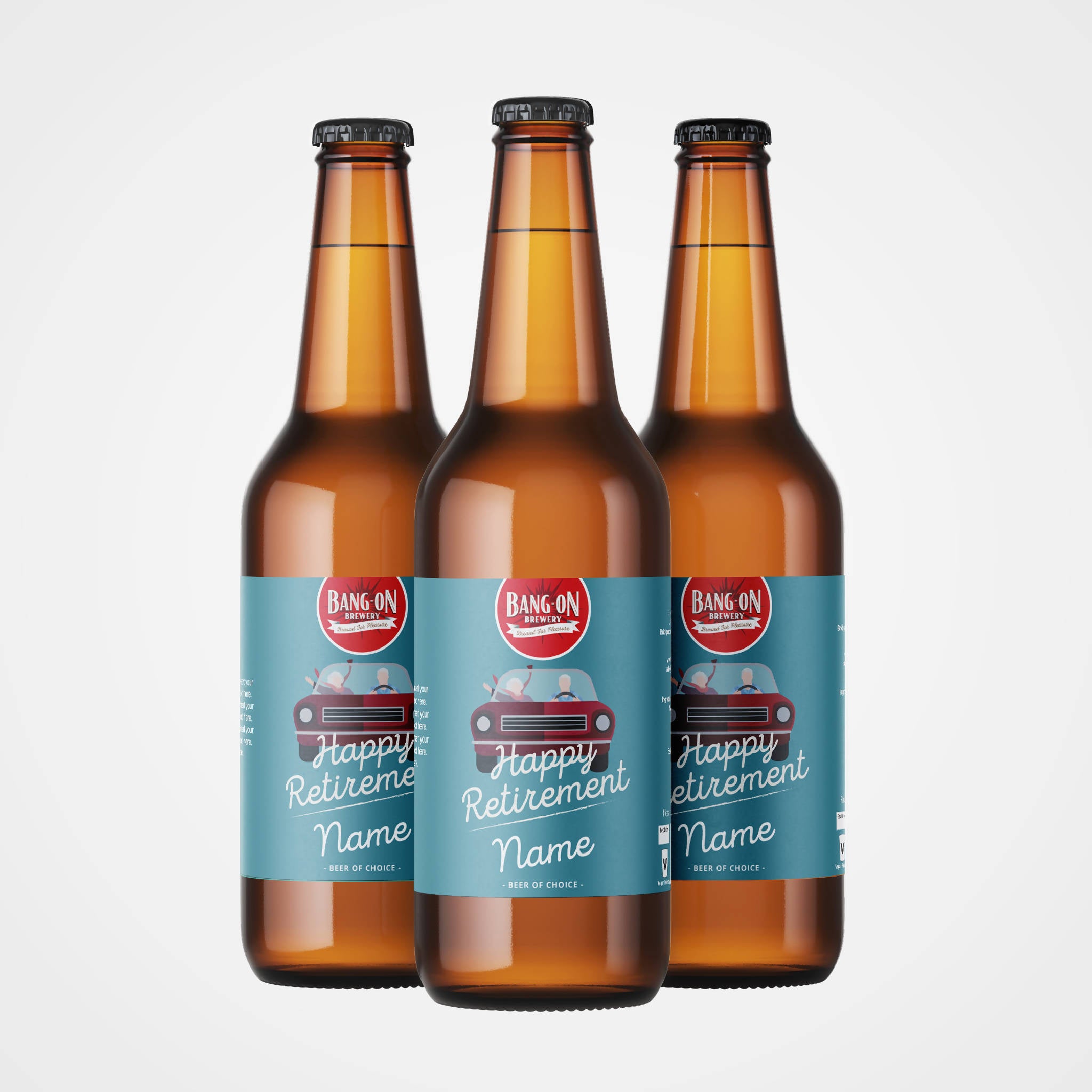 Personalised Retirement Beer - 6 Pack