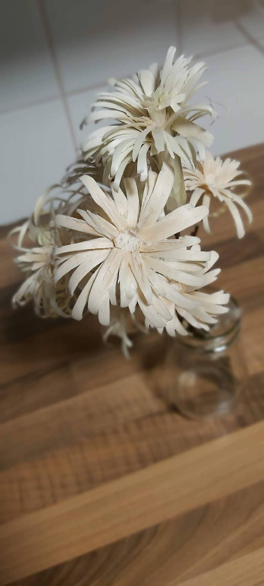 Gypsy flowers, hand carved wooden bouquet of flowers