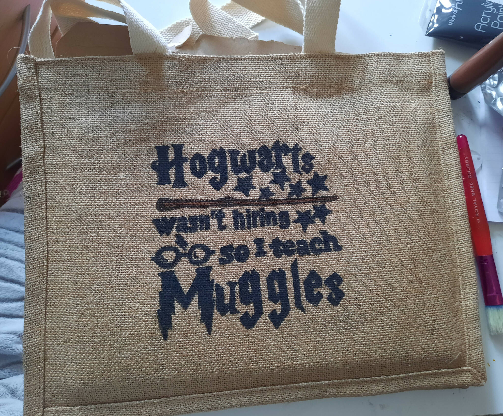 Personalised jute bag