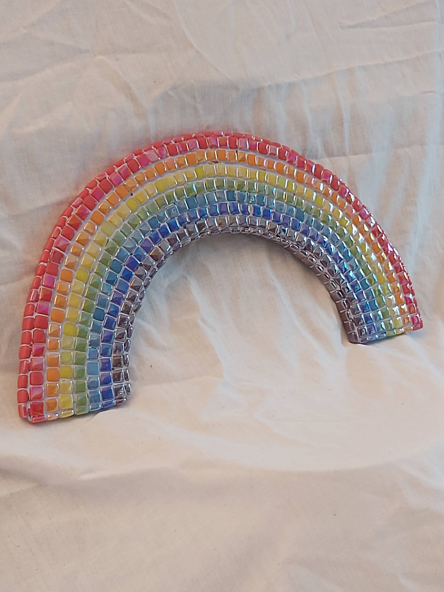 Mosaic tiled rainbow mini tile