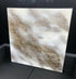 EMPYREAL - Textured acrylic art canvas in creamy white and metallic gold