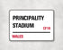 The Principality Stadium - Wales aluminium printed metal street sign - gift, keepsake, football gift