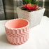 Pink Jesmonite Pot without Lid