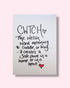 Cwtch handwritten A4 print, PRINT ONLY no frame or mount.