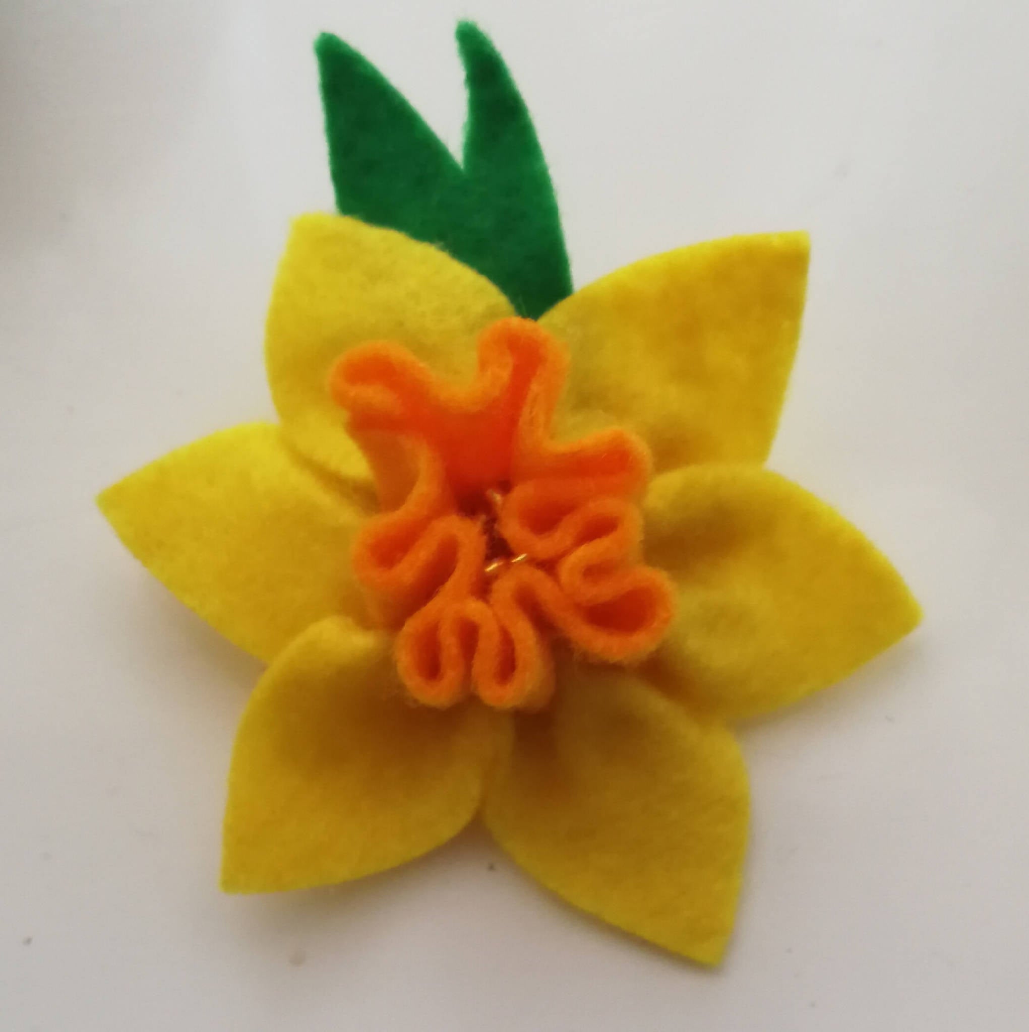 Six Daffodil Brooches