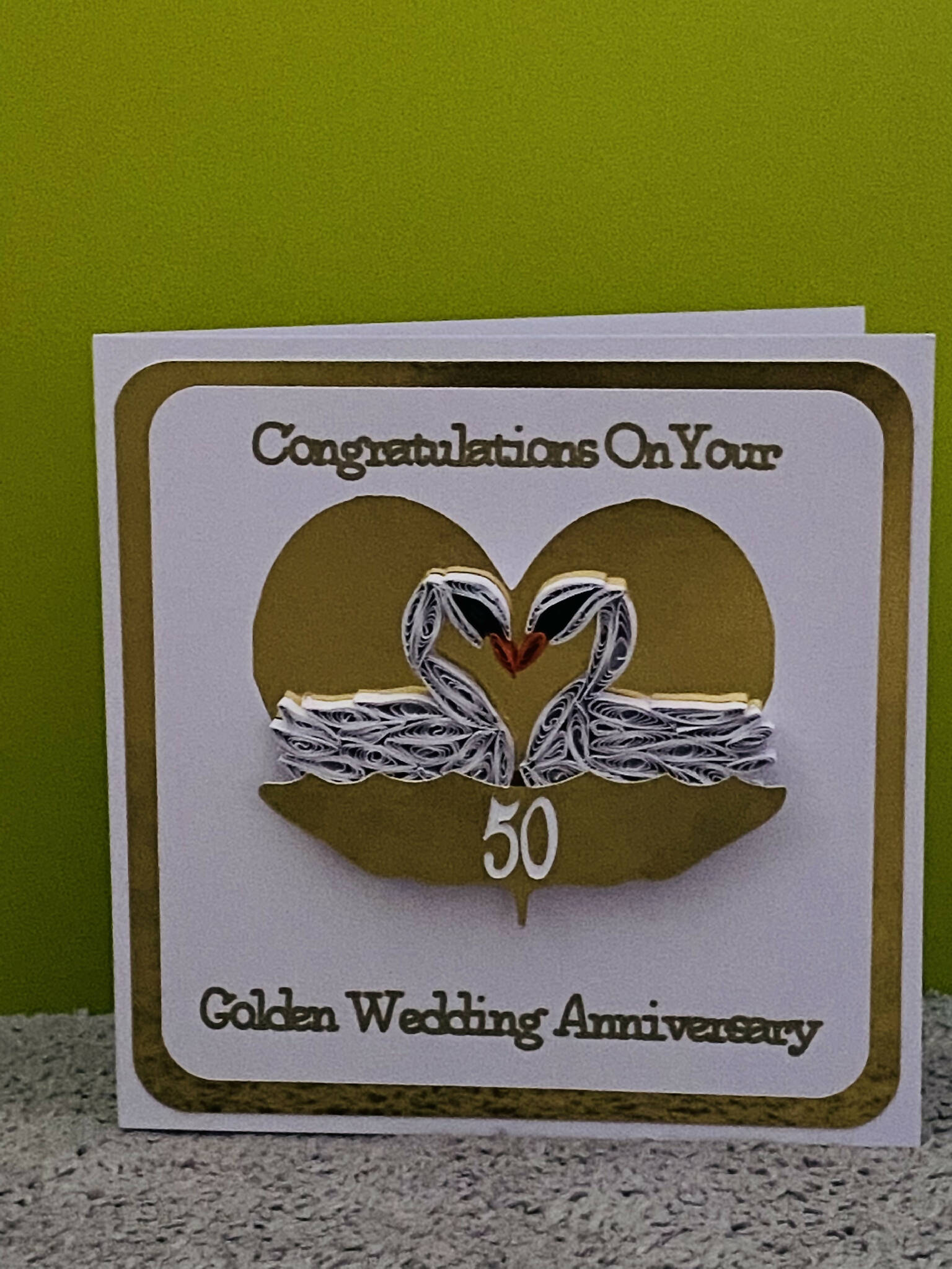 Golden anniversary card