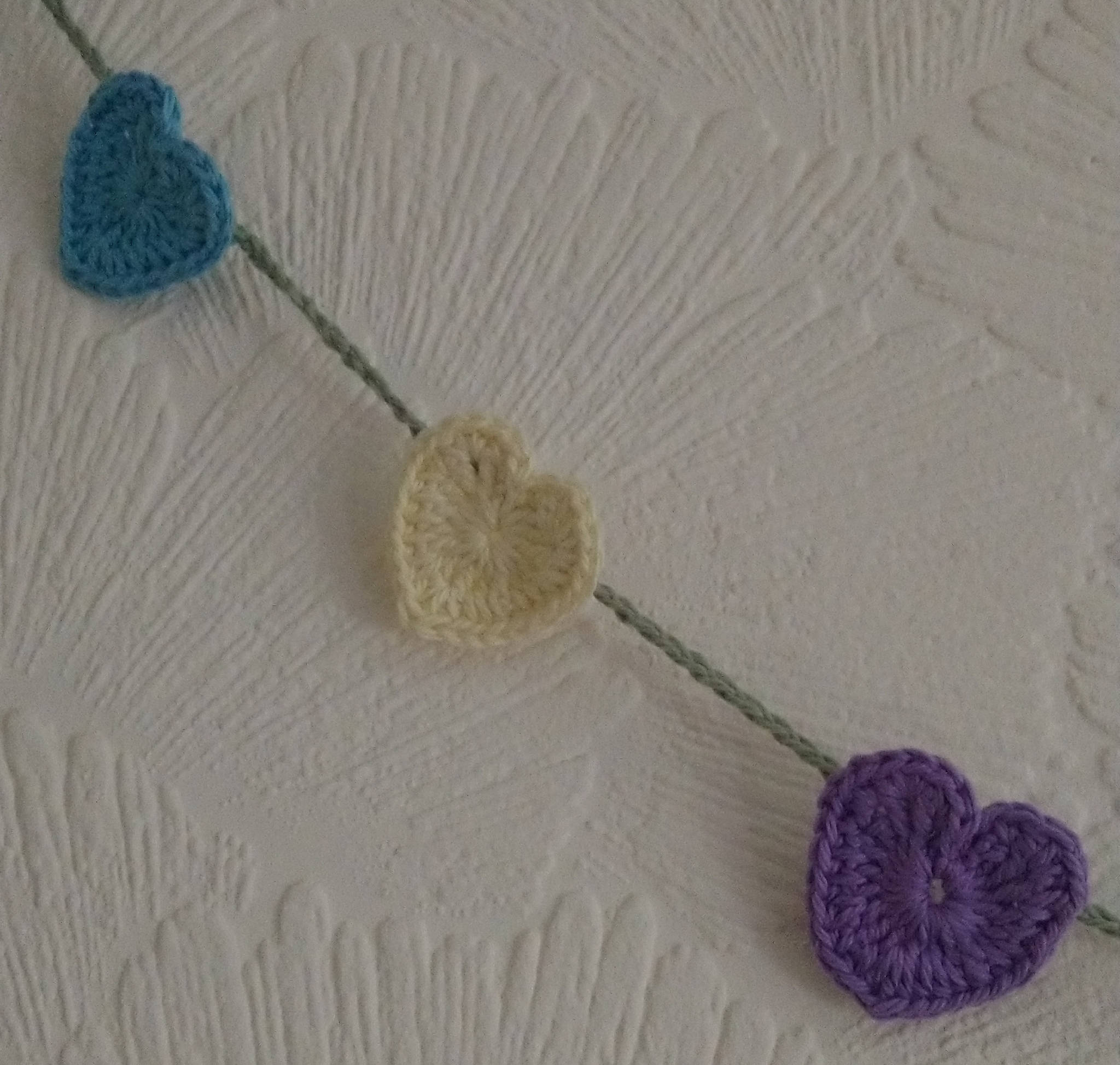 Crochet Heart garland / Heart Crochet Bunting