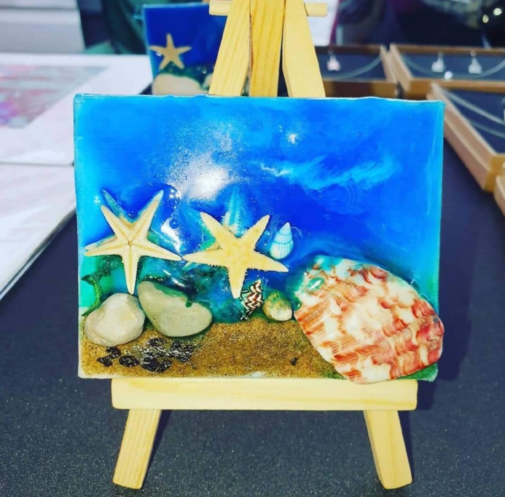 Resin art sea theme