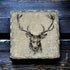 Stag slate coasters, drink coasters, stocking filler,