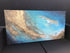 ISTHMUS - Beautiful textured art canvas in shades of jade, blue and gold